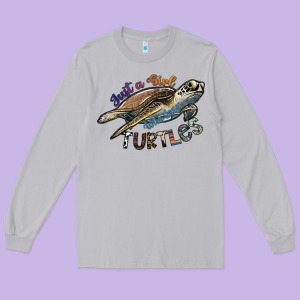 Just A Girl Who Loves Turtles Long Sleeve Tee Designed By Sublimationcraftshop
