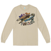 Mushroom just a girl who loves turtles Long Sleeve Tee - SublimationCraftShop