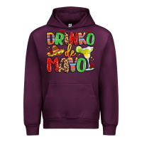 Mauve Wine drinko de mayo Urban Hoodie - LillyAllenDesigns