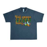 Midnight Navy yall gonna learn today Urban Heavy Tee - texasbilliewilder