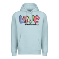 Blue Mist love real estate life Premium Hoodie - MaliasSmallBusiness