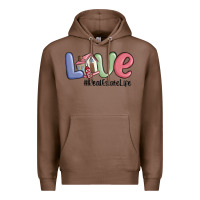 Chestnut love real estate life Premium Hoodie - MaliasSmallBusiness