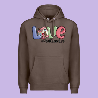 Love Real Estate Life Premium Hoodie Designed By Maliassmallbusiness