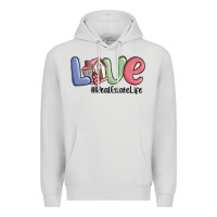 Dove Grey love real estate life Premium Hoodie - MaliasSmallBusiness
