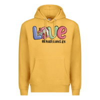 Mustard love real estate life Premium Hoodie - MaliasSmallBusiness