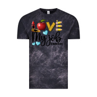 Cloud Black love my job teacher life Vintage Tee - BarkalooDesign