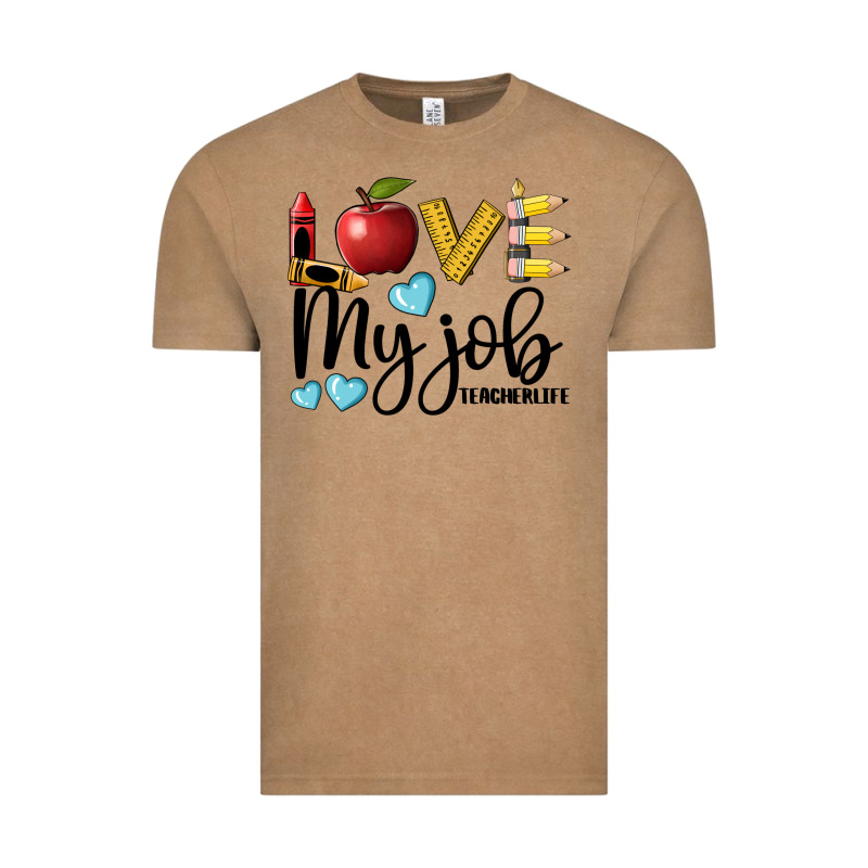 Love My Job Teacher Life Vintage Tee by BarkalooDesign | Teevron