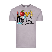 Vintage Zinc love my job teacher life Vintage Tee - BarkalooDesign