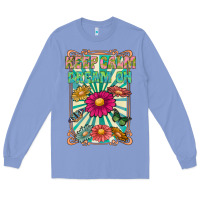 Colony Blue keep calm dream on Long Sleeve Tee - CowhideDigitalArt