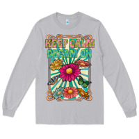 Moon Dust keep calm dream on Long Sleeve Tee - CowhideDigitalArt