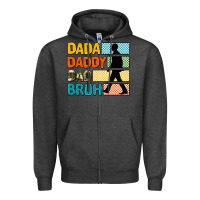 Charcoal Heather dada daddy dad bruh Zipper Hoodie - AdoDesignShop