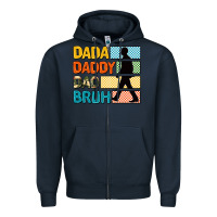 Navy dada daddy dad bruh Zipper Hoodie - AdoDesignShop