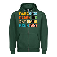 Sports Green dada daddy dad bruh Zipper Hoodie - AdoDesignShop