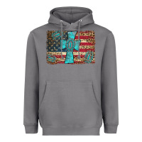 Storm flag and turquoise cross Heavyweight Hoodie - AdoDesignShop