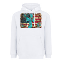 White flag and turquoise cross Heavyweight Hoodie - AdoDesignShop