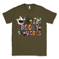 Army Green spooky vibes Classic Tee - CowhideDigitalArt