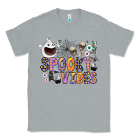 Heather Grey spooky vibes Classic Tee - CowhideDigitalArt