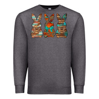 Charcoal Heather western easter bunnies Premium Sweatshirt - Jasminsmagicworld