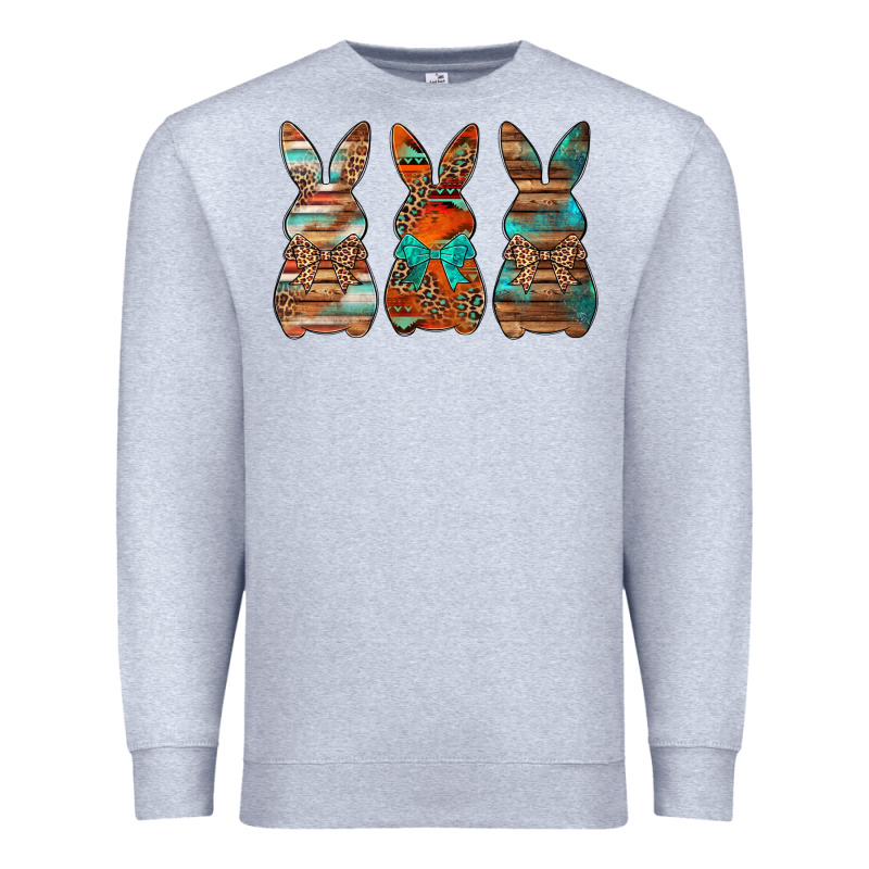 Western Easter Bunnies Premium Sweatshirt by Jasminsmagicworld | Teevron
