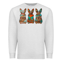 Oatmeal Heather western easter bunnies Premium Sweatshirt - Jasminsmagicworld