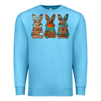 Ocean Blue western easter bunnies Premium Sweatshirt - Jasminsmagicworld