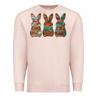 Pale Pink western easter bunnies Premium Sweatshirt - Jasminsmagicworld