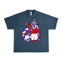 Midnight Navy 4th of july american unicorn Urban Heavy Tee - texasbilliewilder