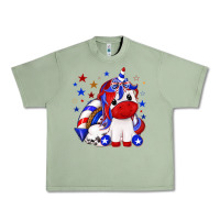 Oil Green 4th of july american unicorn Urban Heavy Tee - texasbilliewilder