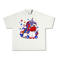 Pistachio 4th of july american unicorn Urban Heavy Tee - texasbilliewilder