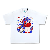 White 4th of july american unicorn Urban Heavy Tee - texasbilliewilder
