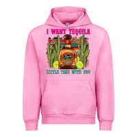 Fuchsia Pink i want tequila little time with you Urban Hoodie - LillyAllenDesigns