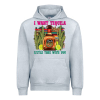 Heather Grey i want tequila little time with you Urban Hoodie - LillyAllenDesigns