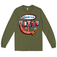 Army Green leave me alone anti valentines day Long Sleeve Tee - FaDigitalArtStudio