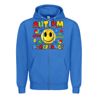 True Royal autism acceptance Zipper Hoodie - JahusDesignShop