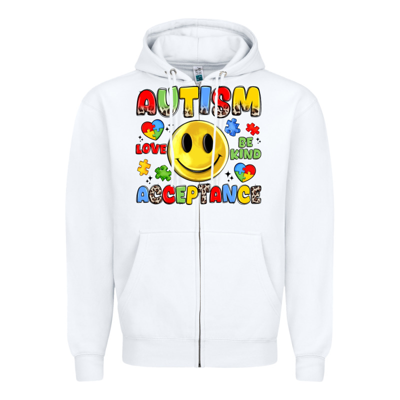 Autism Acceptance Zipper Hoodie by JahusDesignShop | Teevron