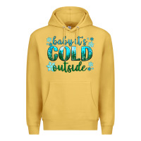 Antique Gold baby its cold outside Premium Hoodie - NancyCooperArtShop