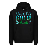 Black baby its cold outside Premium Hoodie - NancyCooperArtShop