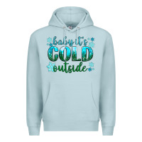 Blue Mist baby its cold outside Premium Hoodie - NancyCooperArtShop