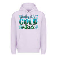 Lilac baby its cold outside Premium Hoodie - NancyCooperArtShop