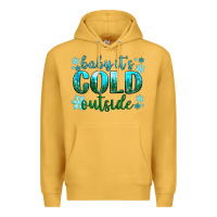 Mustard baby its cold outside Premium Hoodie - NancyCooperArtShop