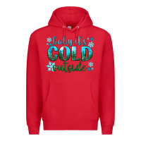 Red baby its cold outside Premium Hoodie - NancyCooperArtShop