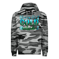 Slate Camo baby its cold outside Premium Hoodie - NancyCooperArtShop