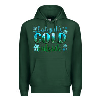 Sports Green baby its cold outside Premium Hoodie - NancyCooperArtShop