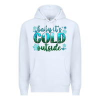 White baby its cold outside Premium Hoodie - NancyCooperArtShop