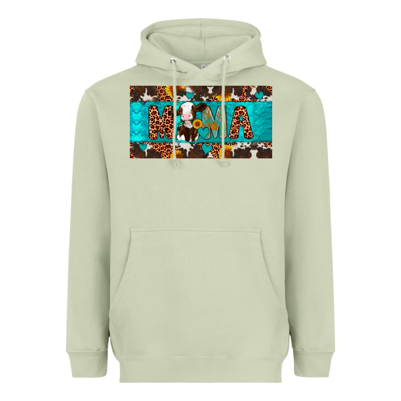 Mama Holstein Cow License Plate Heavyweight Hoodie by Artiststas | Teevron