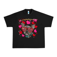 Black valentine's day french bulldog puppy Urban Heavy Tee - RanaPortraitStore