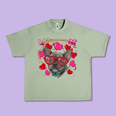 Urban Heavy Tee valentine's day french bulldog puppy