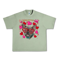Oil Green valentine's day french bulldog puppy Urban Heavy Tee - RanaPortraitStore