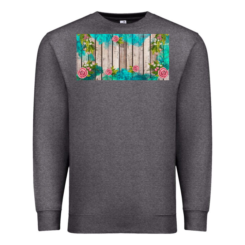 Western Floral  License Plate Template Premium Sweatshirt by BarkalooDesign | Teevron