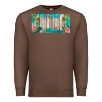 Chestnut western floral  license plate template Premium Sweatshirt - BarkalooDesign
